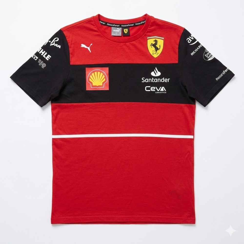 F1 Official Puma Scuderia Ferrari Formula 1 Team Charles Leclerc T-Shirt